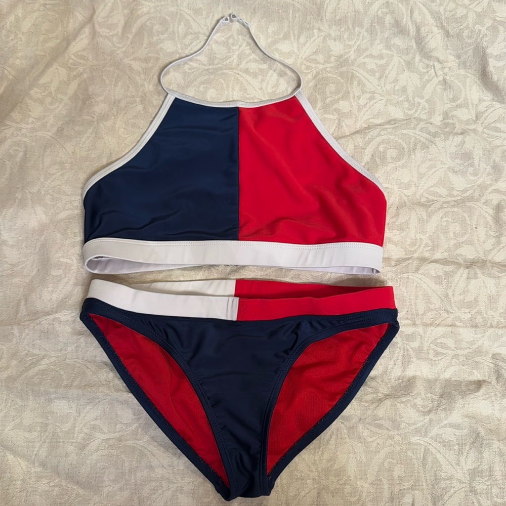 Tommy Hilfiger Halter Neck Bikini Set || girls size XL (16)